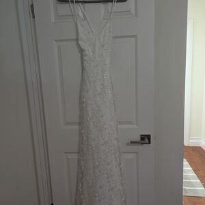 Bridal White Lace Gown